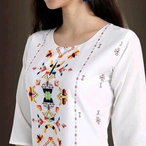 American Crepe Printed Kurti For Women