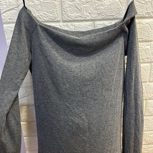 H&m Grey Off shoulder