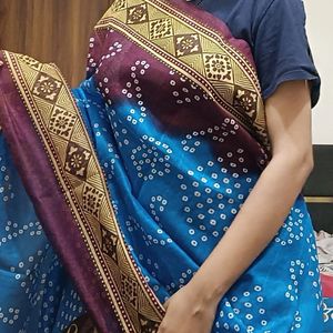 Chunri Print Cotton Saree