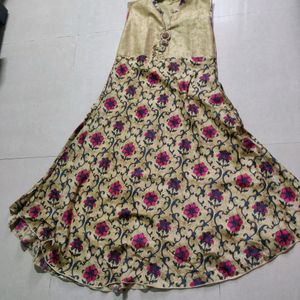 Sleeveless Anarkali Style Dress