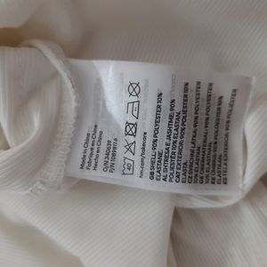 H&M White Full Sleeves Top