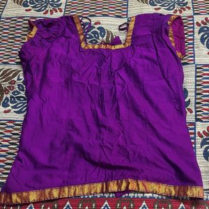 Pattu Skirt And Top