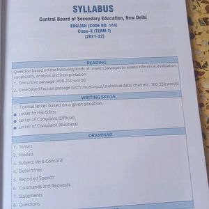 class 10 English book