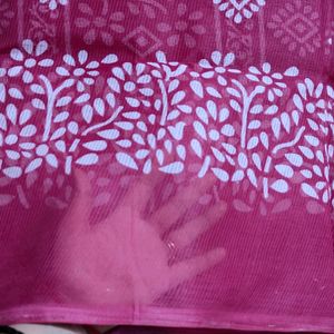 Magenta Colour Saree