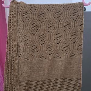 Knitted Winter Shawl