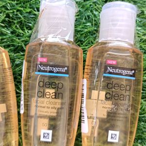 Neutrogena Deep Clean Facial Cleanser Pack Of 3