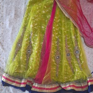 Parrot Green Lehnga Choli🔥🔥price Drop