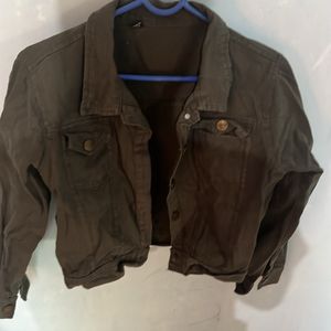 Denim olive jacket