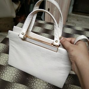 White Imported Hand Bag