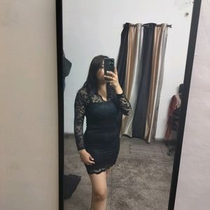 Black Pinterest Lace Dress