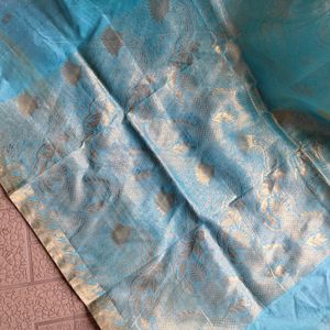 Multi Colour Blue Saree