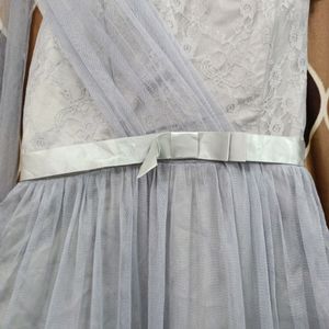 Grey Colour Gown