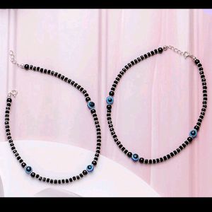 925 Pure Silver Evil Eye Anklet