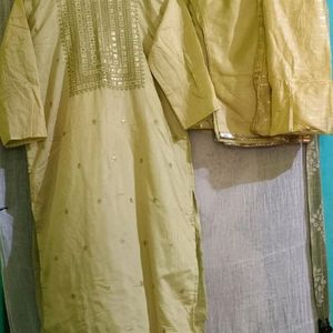 Kurta With Pant & Dupatta 🎉Offer🎉