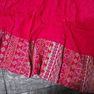 Long Anarkali Type Plain Kurta