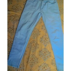 Sky Blue Slim Casual Jeans