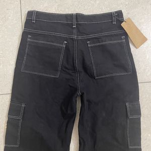 Black Cargo Jeans Size 28