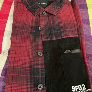 SF JEANS CO Red Checked Shirt