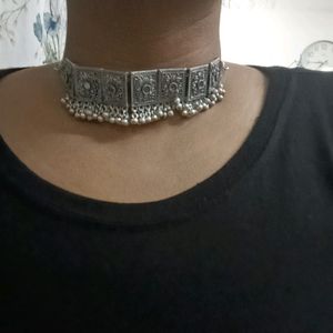 Oxidised Choker Set