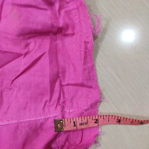 Pink Saree With Blouse