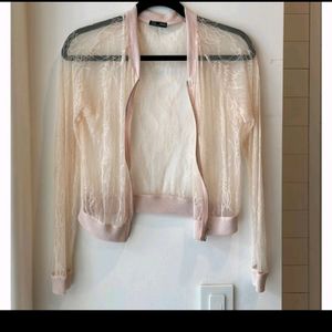 ZARA Peach net Shrug