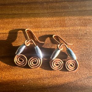 Small Antique Earrings Spiral