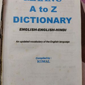 English To Hindi Dictionary