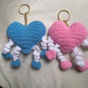 Couple Love Crochet keychain/bagcharm