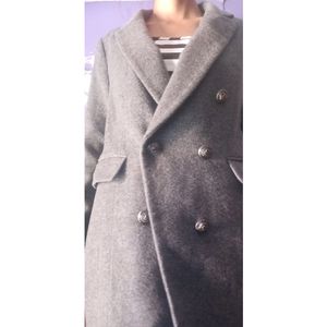 Gray Reefer Coat. Size-S