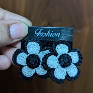 Handmade Crochet Flower Earrings