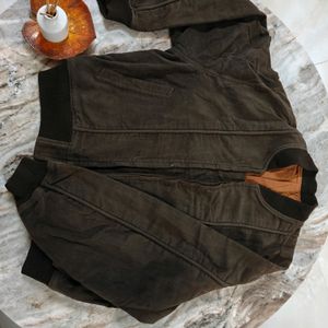 Dark Olive SUEDE LEATHER Jacket