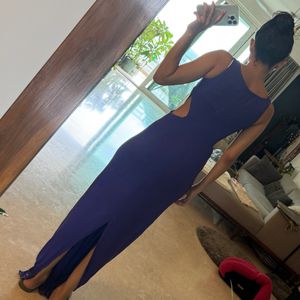 Purple Maxi Cutout Dress