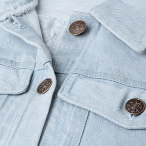 SASSAFRAS Women Washed Denim Jacket