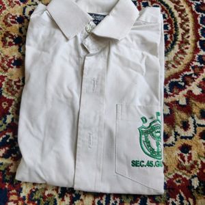 White Full Sleeves Dps Sec 45 GGN Shirt