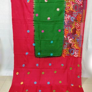 Exclusive kanthastitched Saree