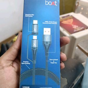 Boat 2in1 Charging Cable Type C And Micro