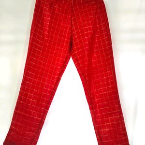 SRISHTI Red Synthetic Palazzo/ Trouser (Women's)