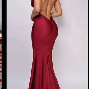 NEWME Backless Ruched Maxi Dress(New With Tag)