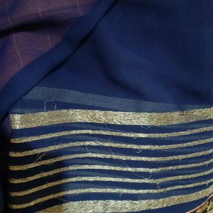 Double Coloured Attractive Saree For Women