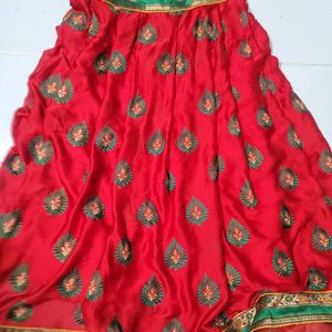 Customized Saree Made As Anarkali