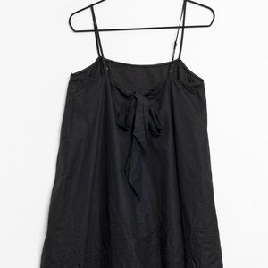 ZARA | Black Embroidered Mini Dress