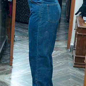 Blue Wide Leg Jeans