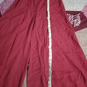 Maroon Kurta Set