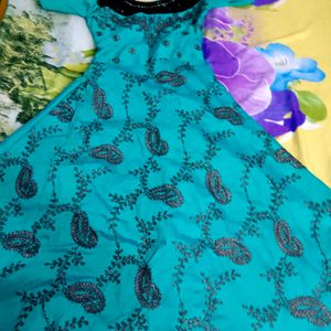 Wedding Wear Gown With Shrug And Duppata