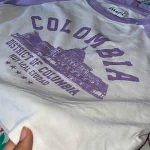 Colombia Lavender Crop Top💜