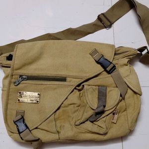 Khaki Coloured Hand Bag