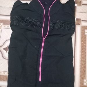 Black And Pink Kurta