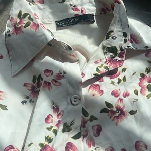 Top N Shop Italy Floral Shirt Dress