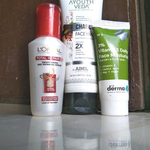 Face Wash,Serum,Moisturizer