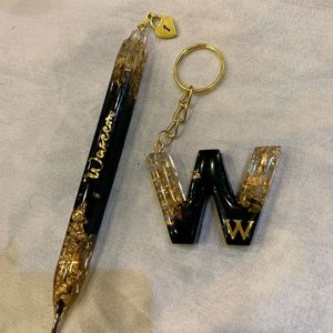 Resin Pen And Keychain